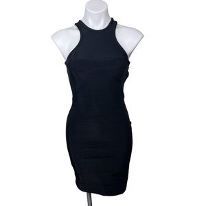 ALEXANDER WANG Open Back Black Mini Dress